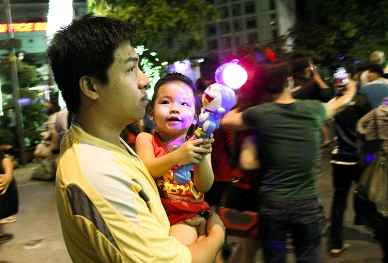 “Bố ơi! Mình đi xem pháo hoa nhé!“ ảnh 1